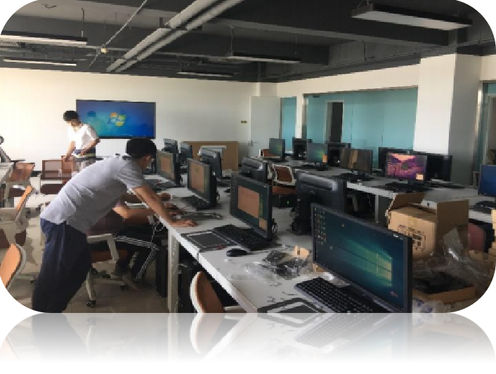 北(běi)京信息職業(yè)技(jì)術(shù)學院新媒體(tǐ)實訓室
